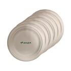 Kit 50 Pratos Biodegradáveis Ecologicas