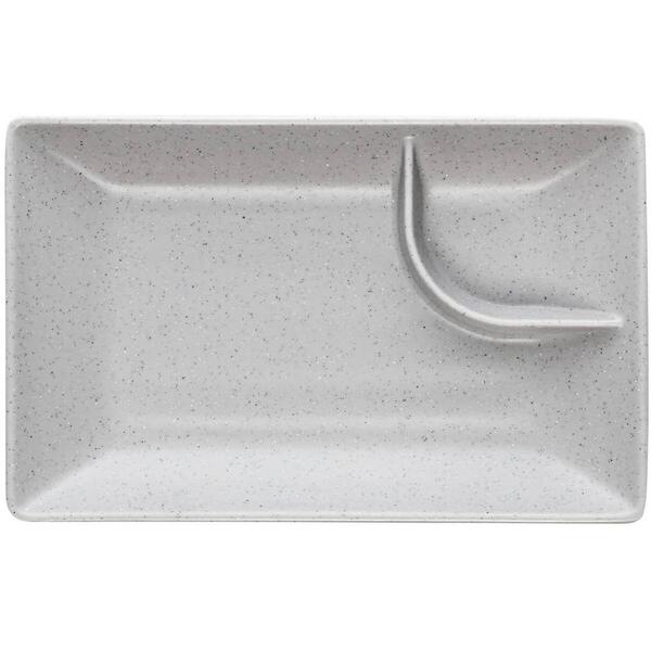 Kit 50 Pratos Sushi Retangulares 19cm Melamina Com Molheira L