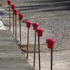 Kit 50 Protetor Vergalhões Sinalizador Epi Segurança 4 A 6mm