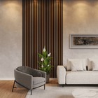 Kit 50 Unidades - Revestimento Ripado Placa Mdf Painel Decora