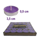 Kit 50 Velas Decorativas Não Aromatizas Roxo