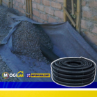 Kit 50m Tubo Dreno Corrugado Perfurado + Camisa Bidim Geotext