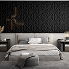 Kit 52 Placas 3d Pvc Preto Decoração Revestimento Premium De