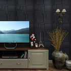 Kit 52 Placas 3d Pvc Preto Decoração Revestimento Premium De