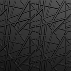 Kit 52 Placas 3d Pvc Preto Decoração Revestimento Premium De