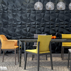 Kit 56 Placas 3d Pvc Preto Decoração Revestimento Premium De