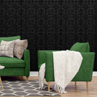 Kit 56 Placas 3d Pvc Preto Decoração Revestimento Premium De