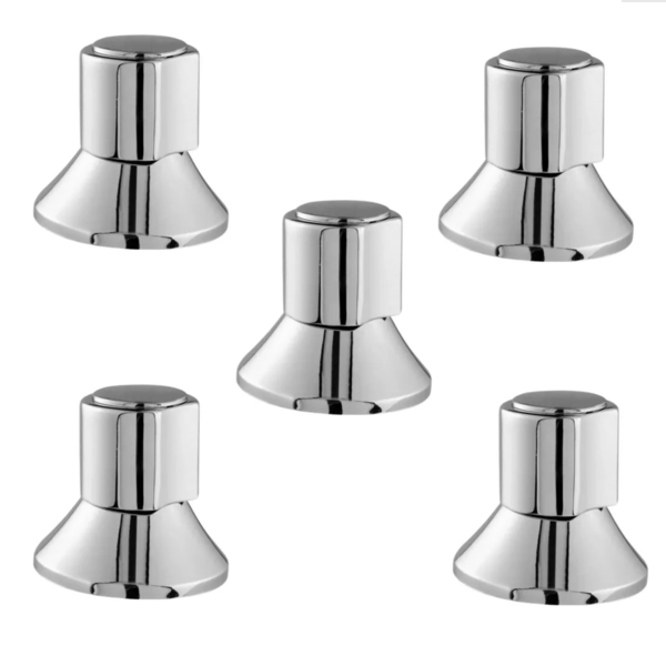 Kit 5 Acabamento Registro Padrão Docol C40 Gaveta Pressão Met