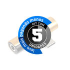 Kit 5 Adaptador Usb Tipo C Para Fone Ouvido P2, Dourado