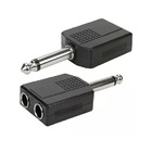 Kit 5 Adaptadores P10 Mono X 2 Jack J10 Mono
