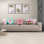 Kit 5 Almofada 40cm X 40cm Flamingo Para Meninas Sala Quarto
