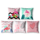 Kit 5 Almofada 40cm X 40cm Flamingo Para Meninas Sala Quarto