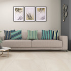 Kit 5 Almofada 40cm X 40cm Listras Azul Para Sala Estampada C