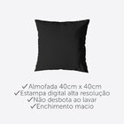 Kit 5 Almofada 40cm X 40cm Pastilhas Roxo Estampada Com Zíper