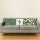 Kit 5 Almofadas Decorativas Para Sofá Cheias 40x40 Cacto Verde