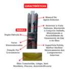 Kit 5 Amortecedores Para Móveis 24,8 X 16,8 Cm Carga 18 Kg -