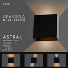 Kit 5 Arandela Astral Multi Efeito 4w 3000k Duplo Facho Ajust