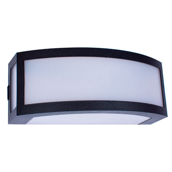 Kit 5 Arandela Finestra Grande Policarbonato Preta