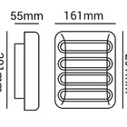 Kit 5 Arandelas Duas Face Branca 3000k 20w Bivolt