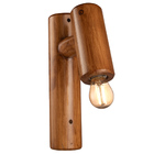 Kit 5 Arandelas Em Madeira Rústica