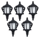 Kit 5 Arandelas Externa Interna De Parede Em Ferro Fundido