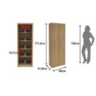 Kit 5 Armários Multiuso De Escritório Amendoa