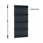 Kit 5 Bandejas Para Gondola Canto 170 Fit 40/60 Preto Sp Etiq