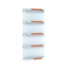 Kit 5 Bandejas Para Gondola Canto 202 Fit 40/60 Branco Pe Lar