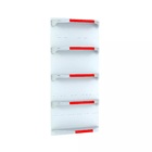 Kit 5 Bandejas Para Gondola Canto 202 Fit 40/60 Branco Pe Ver