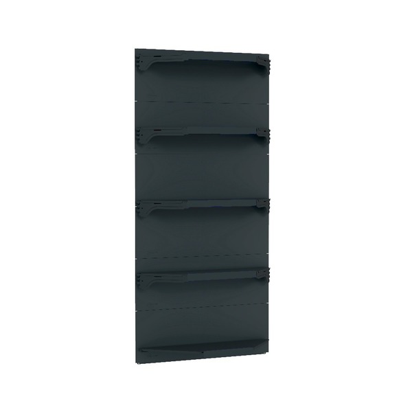 Kit 5 Bandejas Para Gondola Canto 202 Fit 40/60 Preto Sp Etiq