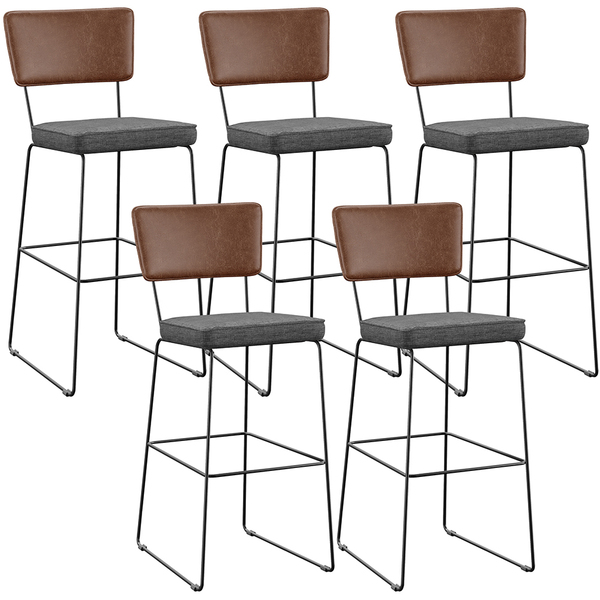 Kit 5 Banqueta Alta Cozinha Sala Jantar Allana L02 Couríssimo