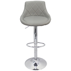 Kit 5 Banqueta Milano Carmel Estofada Giratória C/ Regulagem