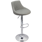 Kit 5 Banqueta Milano Carmel Estofada Giratória C/ Regulagem