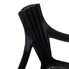 Kit 5 Banqueta Plástica Reforçada  120 Kg Preta - Gibafer