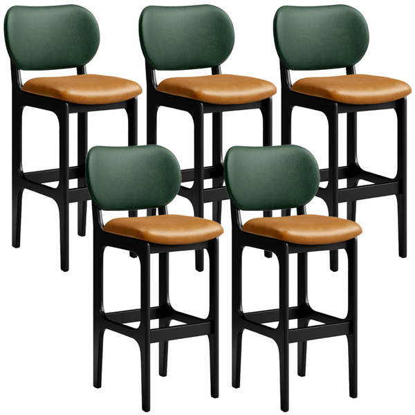 Kit 5 Banquetas Alta Bar Cozinha Jantar Betta L02 Preto Facto