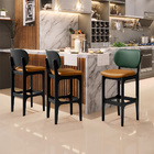 Kit 5 Banquetas Alta Bar Cozinha Jantar Betta L02 Preto Facto