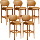 Kit 5 Banquetas Alta Bar Cozinha Sala Jantar Fixa Betta L02 I