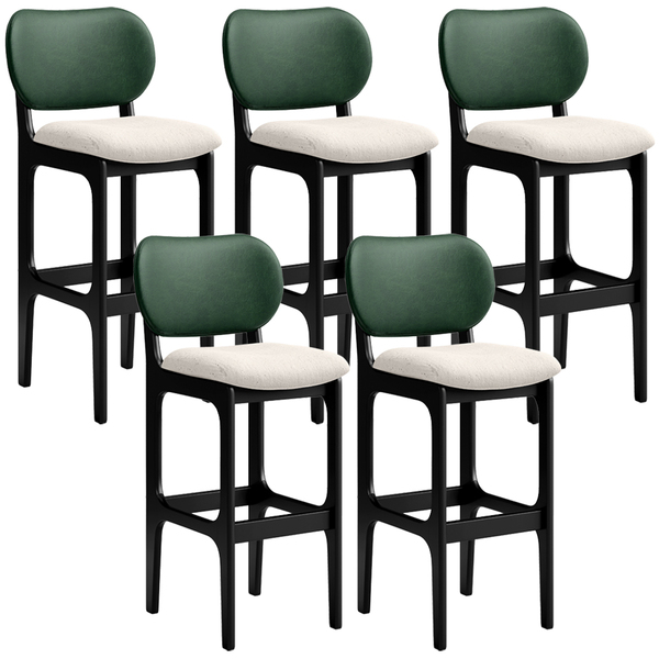 Kit 5 Banquetas Alta Bar Cozinha Sala Jantar Fixa Betta L02 P