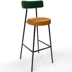 Kit 5 Banquetas Alta Cozinha Sala De Jantar Milão L02 Facto V