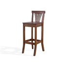 Kit 5 Banquetas Alta Madeira Maciça Pontes Madeira Imbuia G42