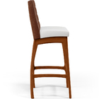 Kit 5 Banquetas Altas Cozinha Sala Jantar Fixa Mila L02 Courí