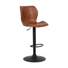 Kit 5 Banquetas Base Em Aço Giratória Naboo Com Regulagem De