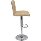 Kit 5 Banquetas Confort Gomos Estofada Couro Giratória C/ Reg