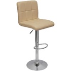 Kit 5 Banquetas Confort Gomos Estofada Couro Giratória C/ Reg