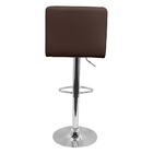 Kit 5 Banquetas Confort Gomos Estofada Couro Giratória C/ Reg