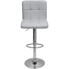 Kit 5 Banquetas Confort Gomos Estofada Couro Giratória C/ Reg