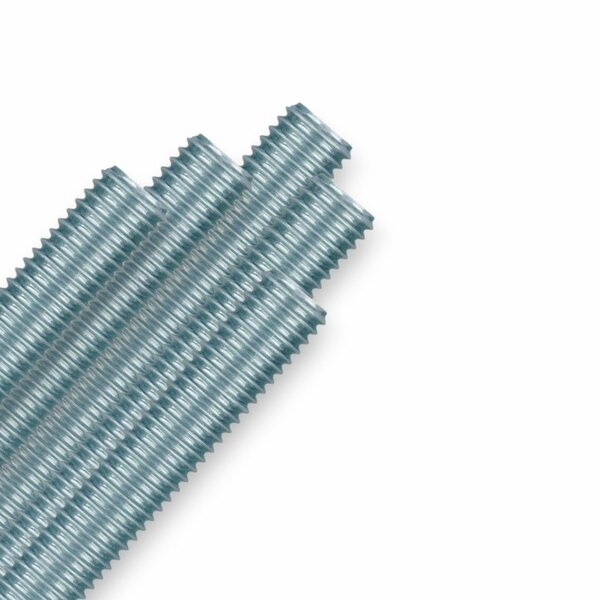 Kit 5 Barra Roscada Zincada De 1 Metro Unc Stein 1/2