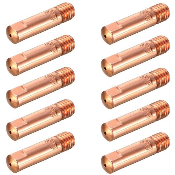 Kit - 5 Bico De Contato Para Tocha Mig 0,9mm + 5 Bico De Cont