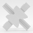 Kit 5 Blocos De Vidro Ondulado + 10 Peças Espaçadores 10mm