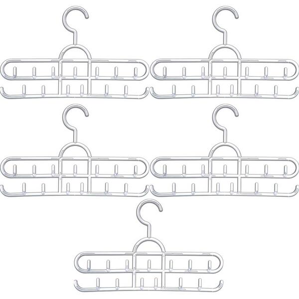 Kit 5 Cabides De Cintos Lenços Colares Suportes Para Acessóri